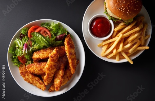 Crispy fried food platter w...