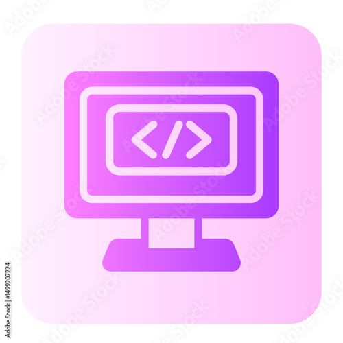 coding gradient icon