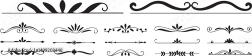 Elegant Decorative Elements Vector Set - Vintage Frames and Ornate Dividers