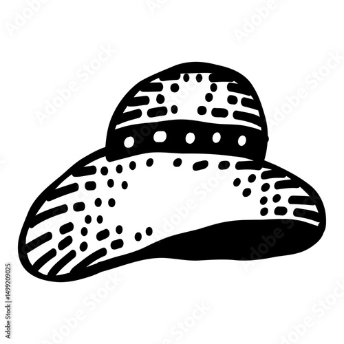 Hat hand drawn icon