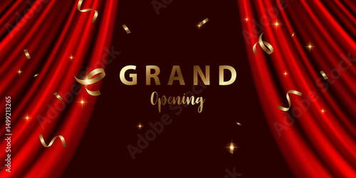 Design your opening card. Beautiful business banner vector illustration.