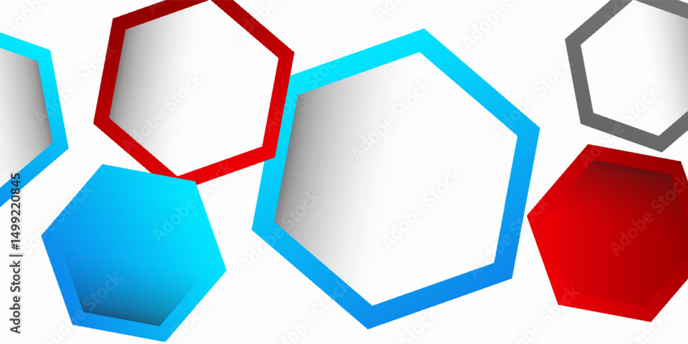 Colorful 3D hexagons with gradient fills and bold outlines, floating on a white background in a modern abstract design. Colorful 3D hexagons with gradient fills and bold outlines, floating on a white background in a modern abstract design.