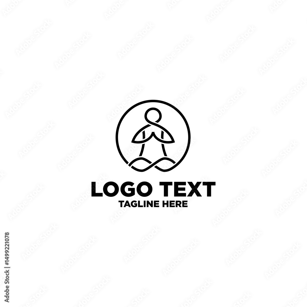 Body logo design template. Trendy style, vector eps 10 Body logo design template. Trendy style, vector eps 10
