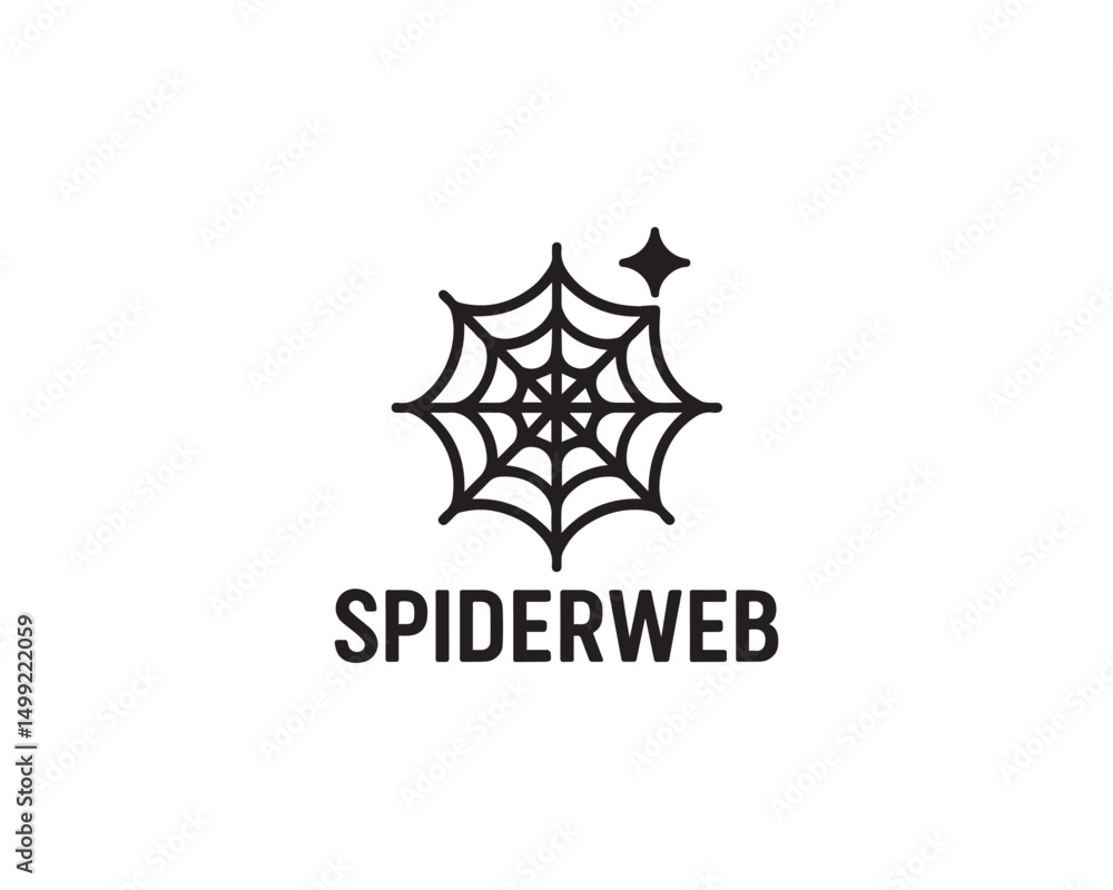Obraz premium Spiderweb icon vector design illustration