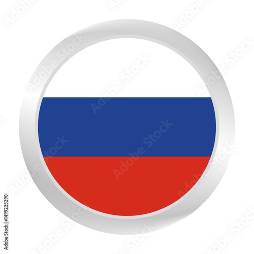 Flag of Russia. Circle flag icon logo. Round flag. Flag icon. Standard color. Digital illustration. Vector illustration. Free Download Flag of Russia. Circle flag icon logo. Round flag. Flag icon. Standard color. Digital illustration. Vector illustration. - GFXLoad