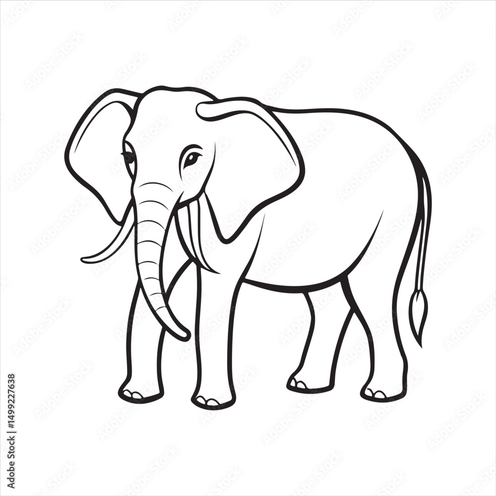 Jumbo elephant silhouette vector Jumbo elephant silhouette vector