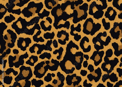 Leopard print design pattern.