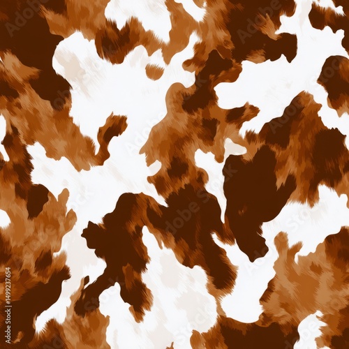 Abstract cowhide print desi...