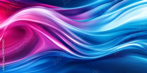 Wallpaper Mural Abstract colorful art oil acrylic color liquid fluid, pink blue color swirl and waves texture background panorama banner for web design backdrop Torontodigital.ca