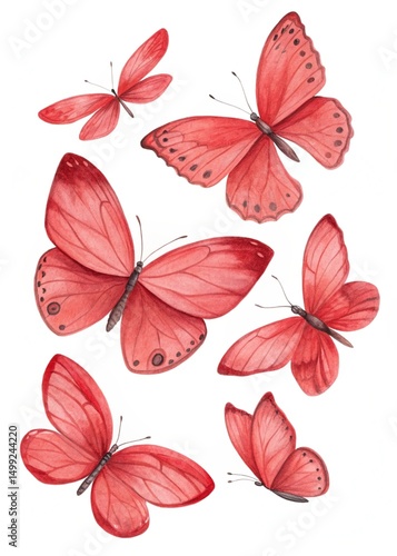 seamless pattern with butterflies