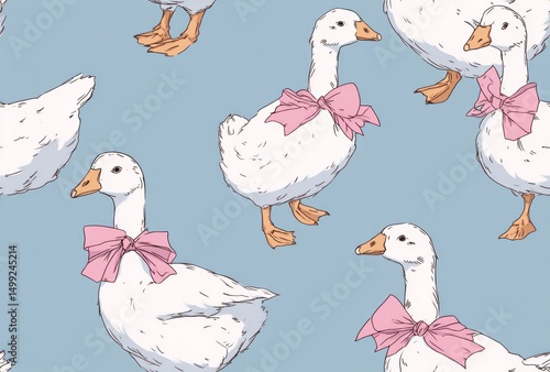 A repeating pattern of gees...