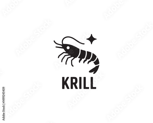 Krill icon vector design illustration.