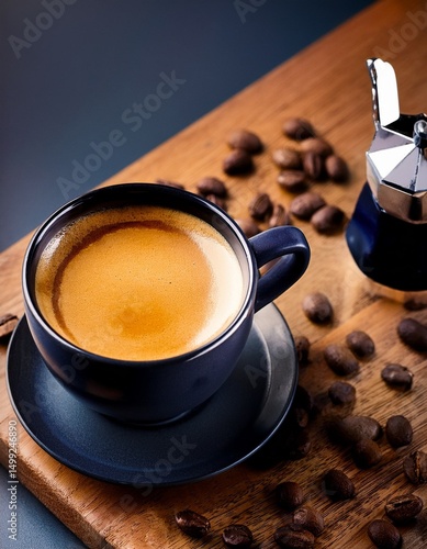 Obraz na płótnie Espresso coffee on the table