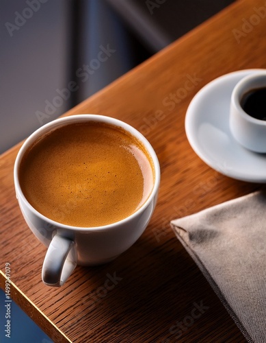 Obraz na płótnie Espresso coffee on the table