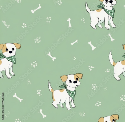 Cute dogs wearing bandanas ...