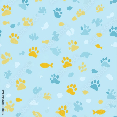 Light blue background with ...