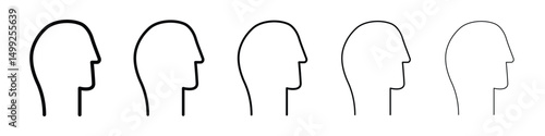 Acne icon or logo illustration outline black style