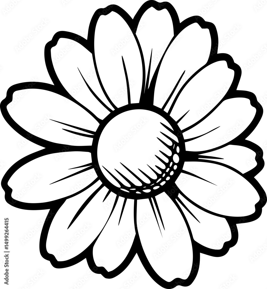vector black transparent daisy flower vector black transparent daisy flower