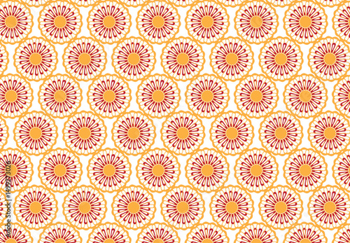 Elegant Seamless Floral Pattern with Flowers and Leaves – Vector Design for Wedding Invitations, Fabric, and Posters