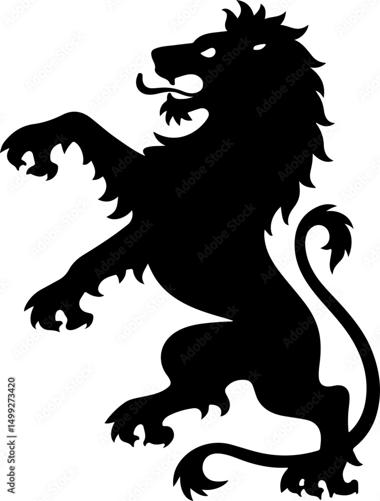 Obraz premium Patriotic Lion with American Flag Pattern