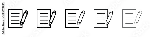 Register icon or logo illustration outline black style