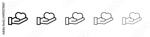 Selfcare icon or logo illustration outline black style