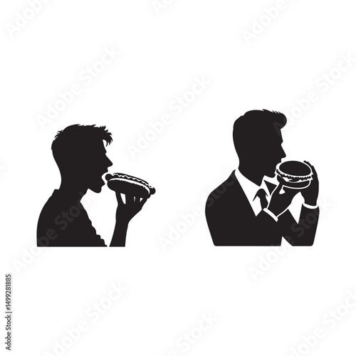 people eating fast food