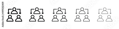 Third party icon or logo illustration outline black style