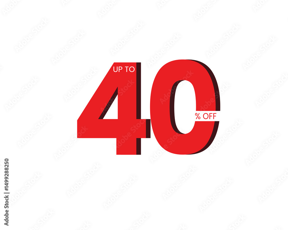 3d 40% Percent OFF Vector Illustration, , Save offer, off sale banner isolated, Offer Banner Design, Discount banner, Special Offer poster design, price tag 3d 40% Percent OFF Vector Illustration, , Save offer, off sale banner isolated, Offer Banner Design, Discount banner, Special Offer poster design, price tag