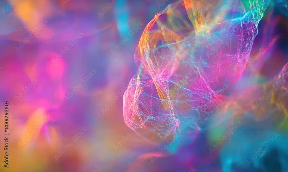 Obraz premium Abstrakcyjna mgławica kolorów