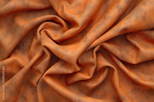 Abstrakcyjna tekstura pomarańczowej tkaniny