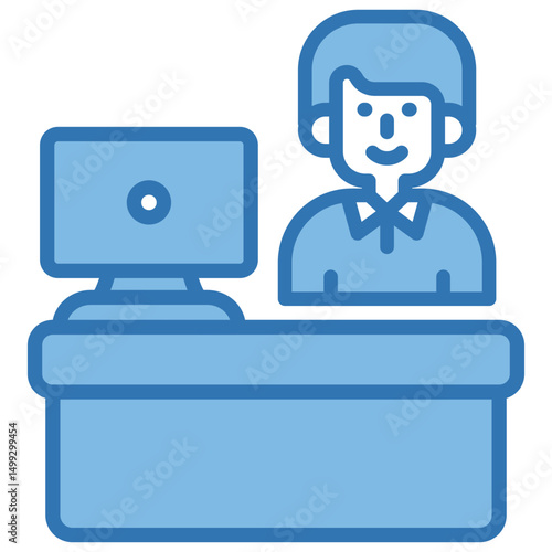 Office Receptionist Icon