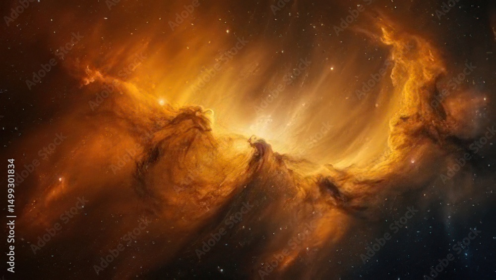 Fototapeta premium Magnificent cosmic formation in deep space with bright nebula