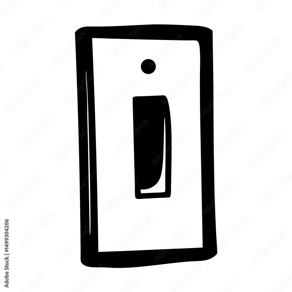 Stylized drawing of the letter I with a bold frame around it Stylized drawing of the letter I with a bold frame around it