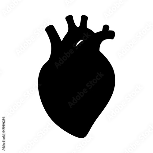 human with heart silhouette