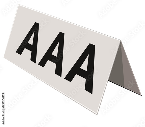 AAA rating panel (cut out)