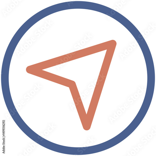 Navigation Outline Color Icon