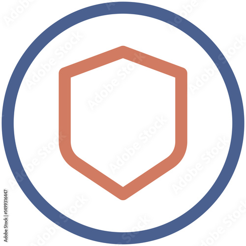 Shield Outline Color Icon Free Download Shield Outline Color Icon - GFXLoad