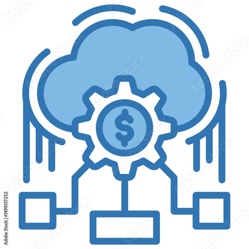 Ai Financial Cloud Icon