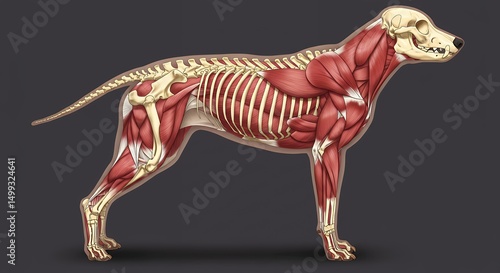 Dog Anatomy Muscles and Skeleton