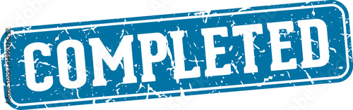 completed rectangular sign. completed stamp