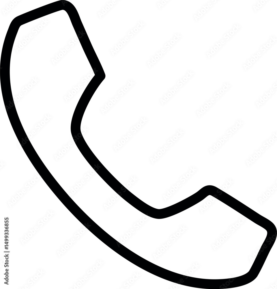 Fototapeta premium phone outline icon