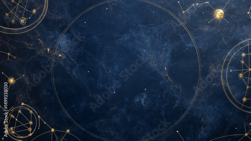 Enchanting celestial harmony design featuring magical star map