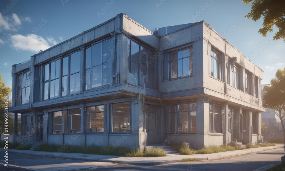 Blueprint photo effect on a building image, technical architectural design, photo effect, sketch, draft Blueprint photo effect on a building image, technical architectural design, photo effect, sketch, draft