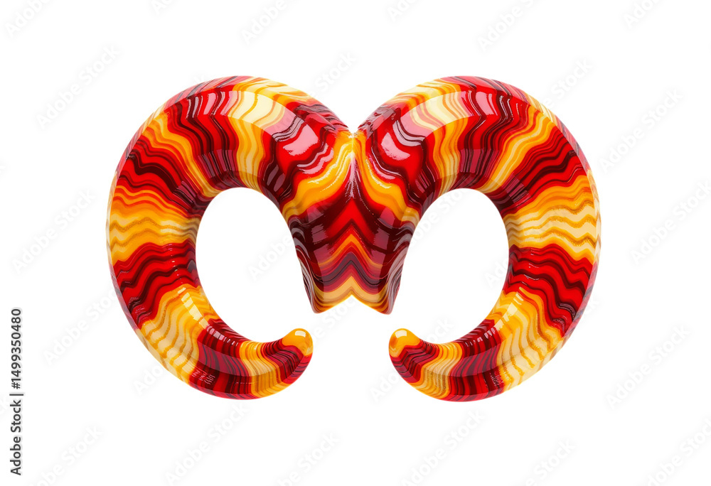 Fototapeta premium Vibrant Red Swirls, Isolated Transparent Background Design Element