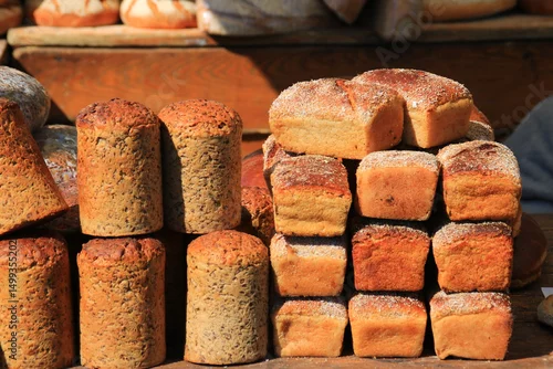 Panel kuchenny z motywem chleb pieczywo mąka ziarno jedzenie 
