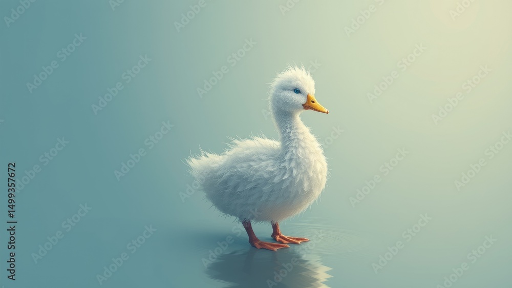 Fototapeta premium Adorable Duckling Art Design for Print