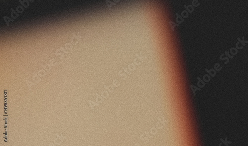 Imitation old analog film effect. Colorful light on black. Grain texture