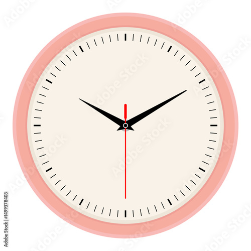 Clock icon in flat design style