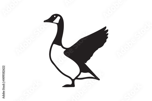 goose isolated icon vector illustration design  on white background
